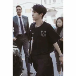 Hypeyourbeast T-Shirts OFF-WHITE Daisy Graffiti Arrow Conley Tee Shirt'BLACK'