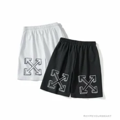 Hypeyourbeast OFF-WHITE Dimensional Sketch Shorts'WHITE' Pants