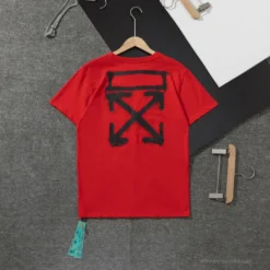Hypeyourbeast OFF-WHITE Spray Paint Arrow Tee Shirt'RED'