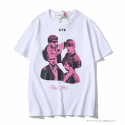 Hypeyourbeast T-Shirts OFF-WHITE CO VIRGIL ABLOH Portrait Tee Shirt 'WHITE'