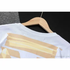 Hypeyourbeast T-Shirts OFF-WHITE Classic Cross Yellow Arrow Tape Tee Shirt'WHITE'