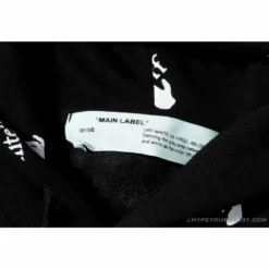 Hypeyourbeast OFF-WHITE Classic Print Hoodie'BLACK' Hoodies & Jackets