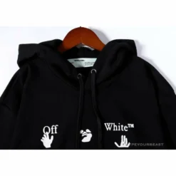 Hypeyourbeast Hoodies & Jackets OFF-WHITE Green Arrow Hoodie'BLACK'