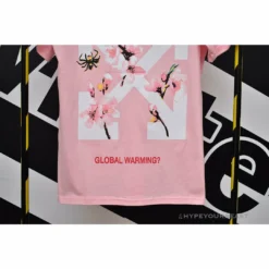 Hypeyourbeast OFF-WHITE Sakura Tee Shirt'PINK' T-Shirts