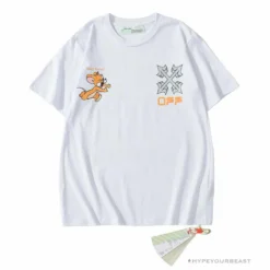 Hypeyourbeast T-Shirts OFF-WHITE Jerry Move Faster Tee Shirt 'WHITE'