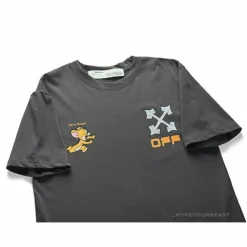 Hypeyourbeast OFF-WHITE Jerry Move Faster Tee Shirt'GREY'
