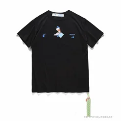 Hypeyourbeast OFF-WHITE Summer Donald Duck Print Tee Shirt'BLACK'