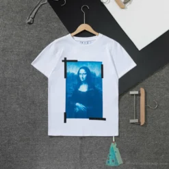 Hypeyourbeast OFF-WHITE Classic Mona Lisa Print Tee Shirt 'WHITE' T-Shirts