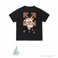 Hypeyourbeast OFF-WHITE Year Of The Ox Doraemon Arrow Tee Shirt'BLACK'
