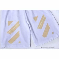 Hypeyourbeast Pants OFF-WHITE Explosive Strip Basic Arrow Shorts'WHITE'