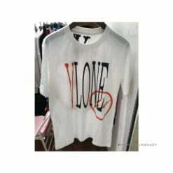 HypeYourBeast T-Shirts Vlone Orange And White Tee Shirt