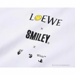 Hypeyourbeast OFF-WHITE X LOEW X SMILEY Tee Shirt'WHITE' T-Shirts