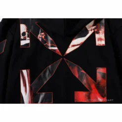 Hypeyourbeast OFF-WHITE Skull And Writing Hoodie'BLACK' Hoodies & Jackets