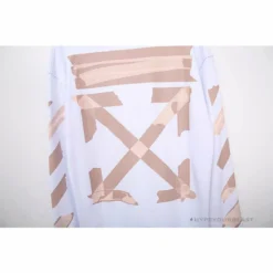 Hypeyourbeast OFF-WHITE Rubber Strip Arrow Hoodie'WHITE' Hoodies & Jackets