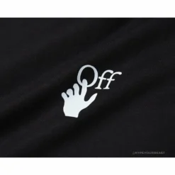 Hypeyourbeast OFF-WHITE Graffiti Letter Doraemon Tee Shirt' BLACK' T-Shirts