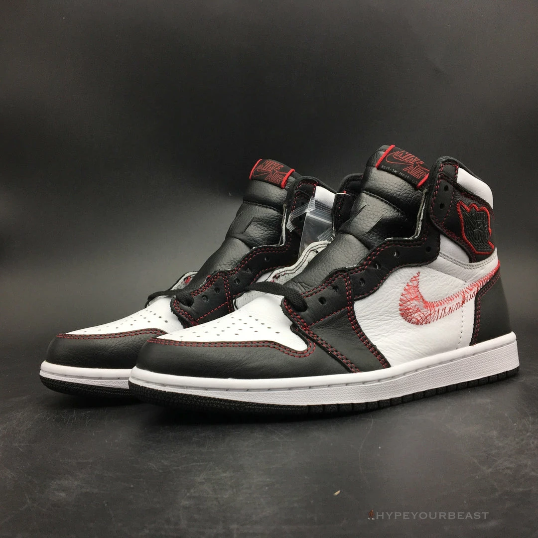 Hypeyourbeast Air Jordan 1 Retro High Defiant White Retro Red