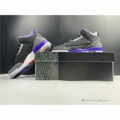 Hypeyourbeast Air Jordan 3'Court Purple Black Cement'
