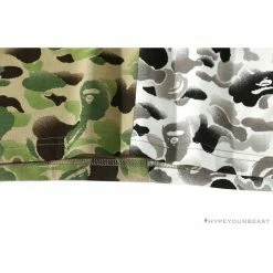 Hypeyourbeast BAPE Chinese Style Ink 10th Anniversary Camouflage Tee Shirt'Green & White' Clothes