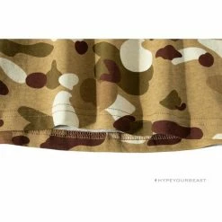 Hypeyourbeast Clothes BAPE Military Style Desert Camouflage Tee Shirt'YELLOW'