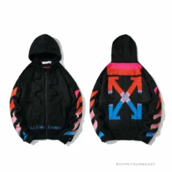 HypeYourBeast Off White Hoodie Blue Pink Hoodies & Jackets