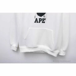 Hypeyourbeast Clothes BAPE X Bathing Ape Head Hoodie'WHITE'