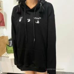 HypeYourBeast Hoodies & Jackets Off-White Green Hoodie - Black