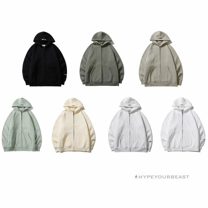 HypeYourBeast FOG Hoodie "ESSENTIALS' Gray Hoodies & Jackets