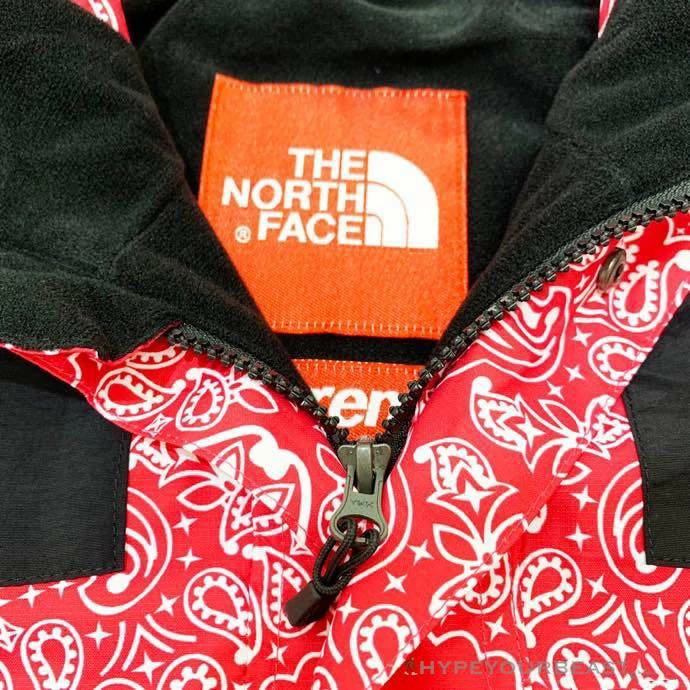 HypeYourBeast Supreme X TNF Bandana Jacket Red