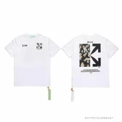 Hypeyourbeast T-Shirts OFF-WHITE Daisy Graffiti Arrow Conley Tee Shirt'WHITE'