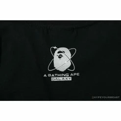 Hypeyourbeast Clothes BAPE Universe Solar System Ape Man Head Tee Shirt'BLACK'
