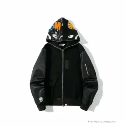 Hypeyourbeast BAPE Digital Pixel Camouflage Hoodie 'BLACK' Clothes