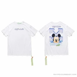 Hypeyourbeast OFF-WHITE Disney Spring X Summer Mickey Arrow Tee Shirt'WHITE'