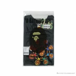 Hypeyourbeast BAPE Baby Milo Ring Colorful Kaleidoscope Tee Shirt'BLACK' Clothes