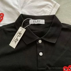 Hypeyourbeast CDG Polo Shirt Black Shirts