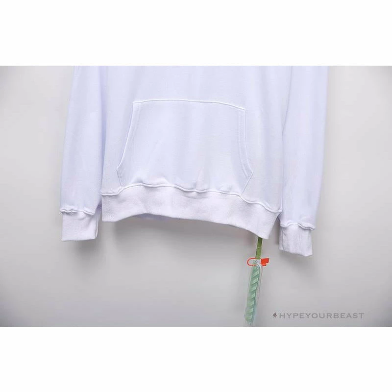 Hypeyourbeast OFF-WHITE Hand-Painted Utility Pole Worker Hoodie 'WHITE'