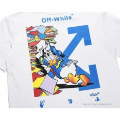 Hypeyourbeast OFF-WHITE Summer Donald Duck Print Tee Shirt'WHITE'
