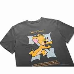 Hypeyourbeast OFF-WHITE Jerry Move Faster Tee Shirt'GREY'