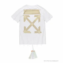 Hypeyourbeast T-Shirts OFF-WHITE Explosive Strip Basic Arrow Tee Shirt'WHITE'