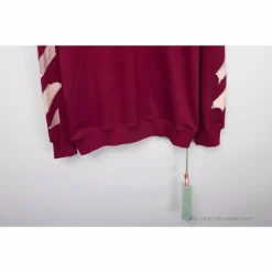Hypeyourbeast OFF-WHITE Rubber Strip Arrow Long Sleeve Shirt'WINE RED' Shirts