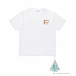 Hypeyourbeast OFF-WHITE Year Of The Ox Doraemon Arrow Tee Shirt'WHITE'