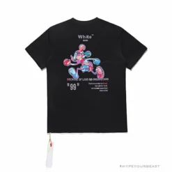 Hypeyourbeast T-Shirts OFF-WHITE Joint Running Mickey Mouse Arrow Tee Shirt 'BLACK'