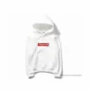 Hypeyourbeast Supreme Box Logo Hoodie White Red