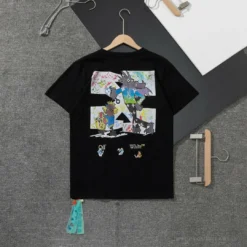 Hypeyourbeast OFF-WHITE LV Pattern Cartoon Series Tee Shirt 'BLACK'