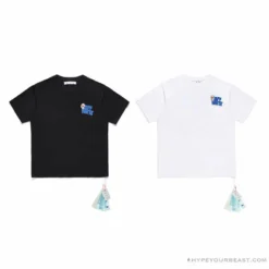 Hypeyourbeast OFF-WHITE Doraemon Stereo Arrow Tee Shirt BLACK T-Shirts