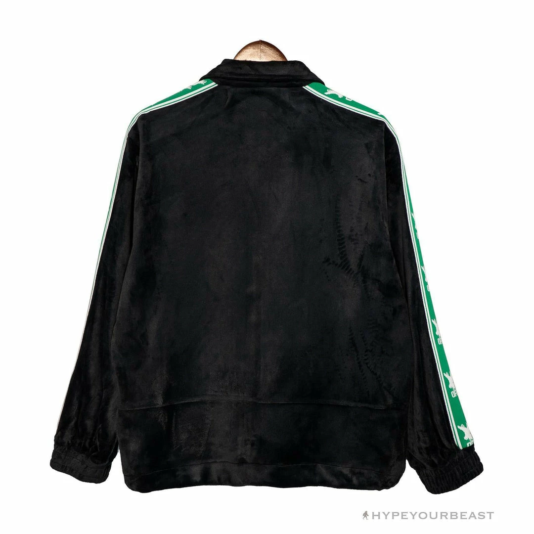 Hypeyourbeast OFF-WHITE Side Webbing Casual Green Letter Hoodie