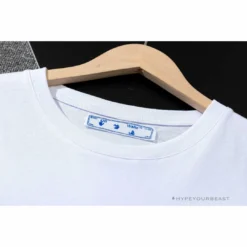 Hypeyourbeast T-Shirts OFF-WHITE Sea Blue Cross Arrow Tee Shirt'WHITE'