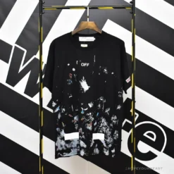 Hypeyourbeast OFF-WHITE Hot Starry Sky Fireworks Tee Shirt