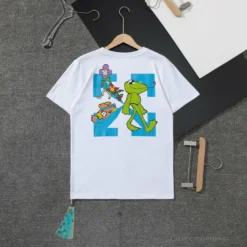 Hypeyourbeast T-Shirts OFF-WHITE Floral And Frog Pattern Tee Shirt'WHITE'