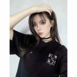 Hypeyourbeast T-Shirts OFF-WHITE Daisy Graffiti Arrow Conley Tee Shirt'BLACK'