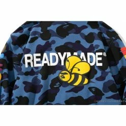 Hypeyourbeast BAPE X Readymade Tiger Head Foam Camouflage Hoodie'BLUE' Clothes